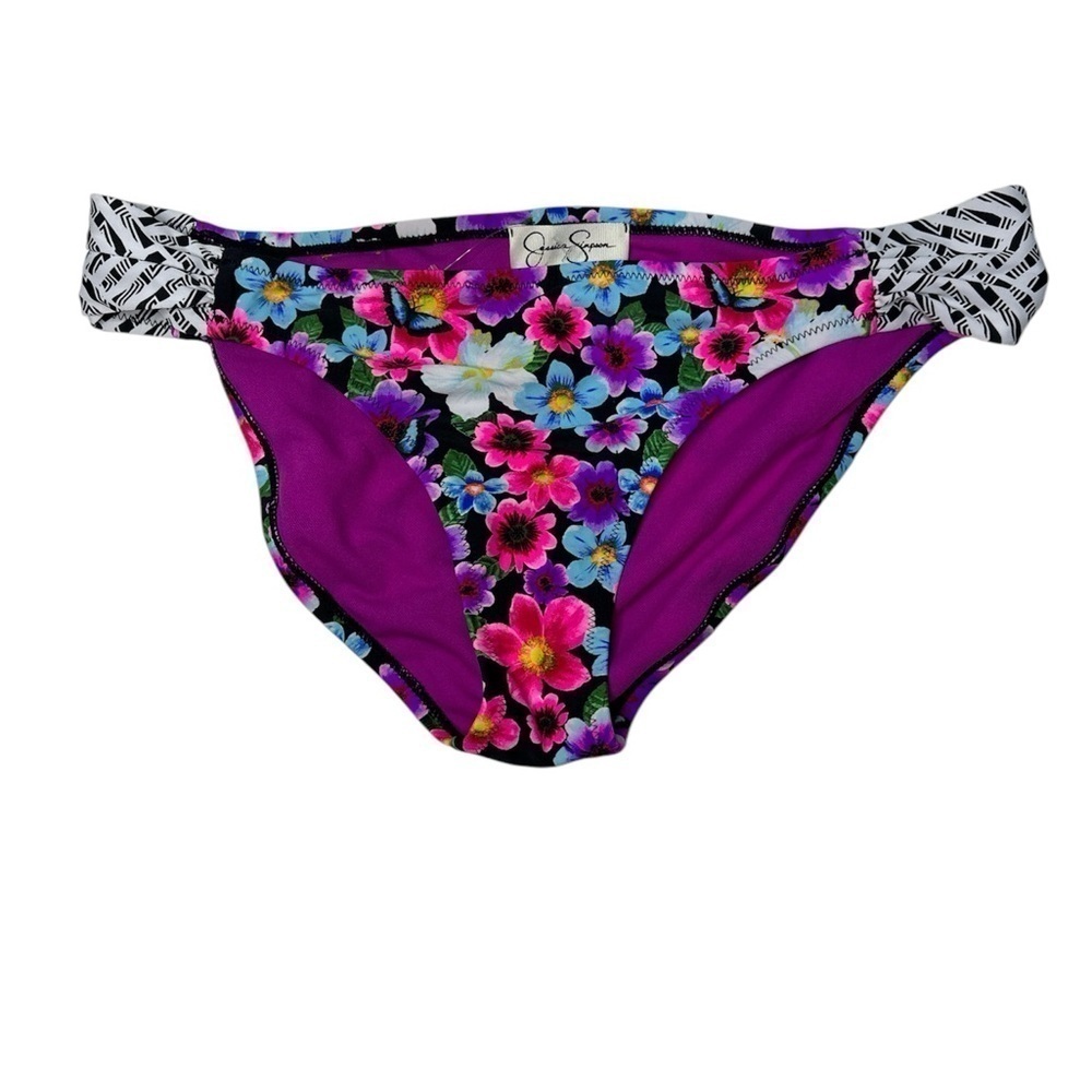 Jessica Simpson Women’s Floral Print Bikini Bottom Size Large